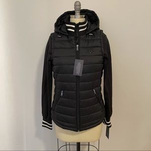 Tommy Hilfiger Puffer Vest Jacket with Rib Cuffs